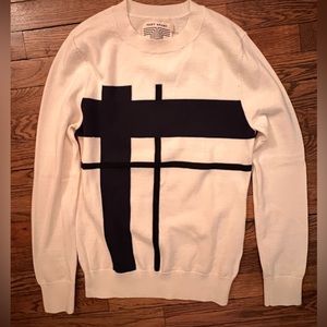 Tory Sport Ladies Geometric Merino Wool/polyester blend Sweater … size medium